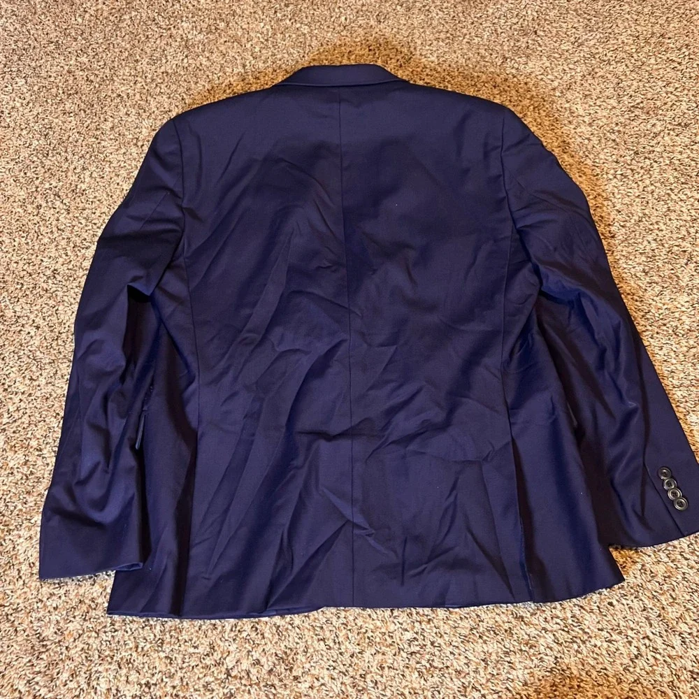 Michael Kors Blazer Sport Coat Two Button‎ Navy Blue Business Career Mens 41R